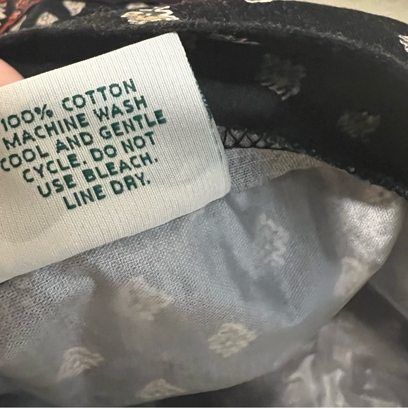 Vintage VERA BRADLEY Classic Black 2002 Ditty Bag Drawstring Plastic Lined Y2K - Picture 10 of 12